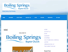 Tablet Screenshot of boilingspringsbaptist.org